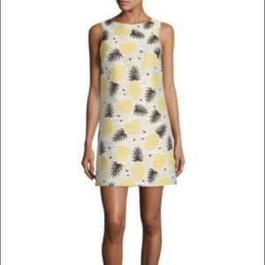 Alice + Olivia Pineapple Print MIDI Dress Size 4 EUC